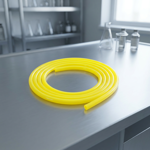 Tuyau en silicone jaune de qualité supérieure 6x8mm, haute flexibilité, taille OEM, résistant aux produits chimiques, pour équipement de laboratoire - Product Image 4