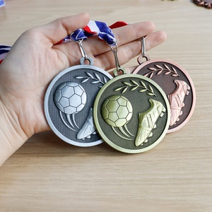 Soccer Medals Mvp Trophies Christian Best Cricket Brazilian Conqueror Stock Sports <b>Ribbons</b> Judo Powerlifting Graduation League W - Product Image 1