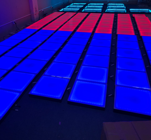 ไฟกระเบื้องสีรุ้งสำหรับติดผนังพื้น KTV ไฟ LED นีออน3D ไวรัสหลายชั้นมิเรอร์สดสตรีมมิ่งเวทีสตูดิโอ - Product Image 5