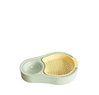 Pot de plantation en plastique en gros pour la santé et la sécurité des chats, pot de plante en forme d'avocat 2-en-1, durable et écologique, gamelle pour chat