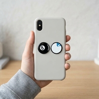 Autocollants personnalisés modernes en métal estampé pour coque de téléphone, étanches, taille personnalisable