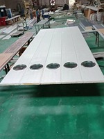 Porte de garage sectionnelle automatique en aluminium standard australien avec verre, avec ou sans cadre, porte de garage métallique sans cadre pour maisons