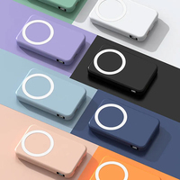 Haute capacité meilleure vente banque d'alimentation sans fil magnétique Portable 10000mAh charge rapide Ultra-mince avec support