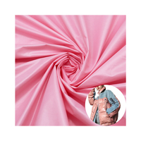 380T Nylon taffetas brillant brillant lurex PU revêtement tissu en nylon lisse pour sac de couchage doudoune rembourré tissu bouffant