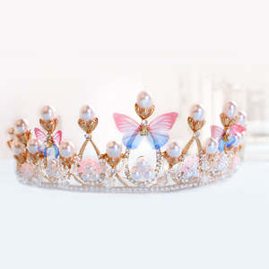 إكسسوارات أنيقة ، تاج زفاف ، تاج زفاف ، تاج فراشة ، تاج - Product Image 1