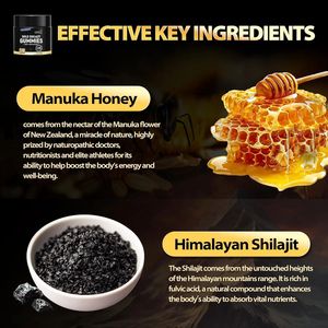Gomitas de Shilajit del Himalaya 100% Puro de Fábrica OEM, Gomitas de Shilajit de Marca Privada para la Salud - Product Image 2