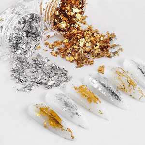 New Arrival 6-Color 3D Gold and Platinum <b>Nail</b> Art <b>Foil</b> Plastic 3D <b>Nail</b> Decals for Jewelry Tin DIY <b>Nail</b> Decoration - Product Image 1