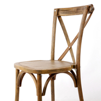 Chaise de salle à manger rustique vintage en bois courbé, empilable, pour restaurant, bistrot, maison, salon, appartement, hôpital
