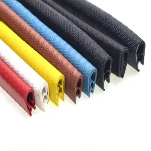 Flexible Plastic rubber sharp metal U channel Pinch weld car window glass Edging Protection seal strip