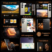 Smartphone S26 Ultra 7,7 pouces 22 Go + 2 To, écran LCD 144 Hz, appareil photo 108 MP, téléphone portable gaming double SIM Android 15 S26 ULTRA
