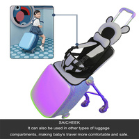 Chaise Enfant en Nylon Écologique Légère pour Voyage, Siège de Sécurité Extérieur, Coussin de Voyage Réglable pour Bagages, Mains Libres Spéciales - Vente en Gros