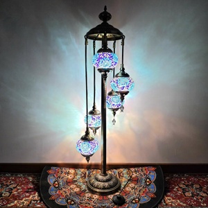 Veilleuse décorative 5 <span class=keywords><strong>Globes</strong></span> <span class=keywords><strong>Lampadaire</strong></span> mosaïque turque <span class=keywords><strong>Lampadaire</strong></span> marocain sur pied - Product Image 5