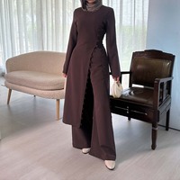 Ensemble de costume modeste pour femmes Aschulman, blazer, ensemble durable, tenue de bureau modeste