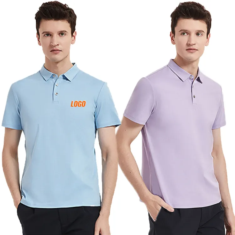 Qualitäts sicherung einfach gefärbte Pique Baumwolle Polo-Shirts kurz ärmel ige leere Golf-Shirt benutzer definierte Logo für Men100 Baumwolle