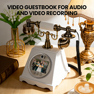 Retro Video <strong>Guest</strong> <strong>Book</strong> , Corded Phone <strong>with</strong> <strong>Photo</strong> Function , New Arrival <strong>Wedding</strong> <strong>Guest</strong> Video Message &amp; Blessing Recorder - Product Image 3