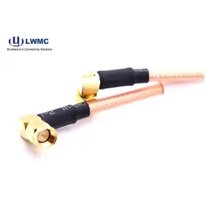 RG142 kablo, rf konektörü, RF kablo tertibatı için SMA R/A erkek kıvrımlarına N erkek R/A erkek konektörünü özelleştirin