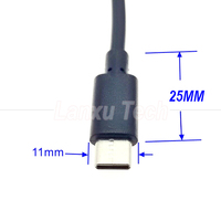 Cable de Extensión USB Tipo C Macho a Hembra con Interruptor de Encendido/Apagado, PVC y Cobre Puro, para Raspberry Pi, Lámpara, Ventilador, Computadora
