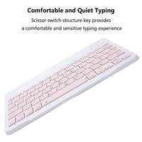 Keyboard Gaming Nirkabel Qwerty Isi Ulang Tipis Portabel Plastik Bluetooth untuk Galaxy Tab S5e