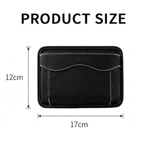 Organizador Multifuncional para Auto de PU, Organizador Adhesivo para Consola Central y Laterales de Asientos, <span class=keywords><strong>Bolsa</strong></span> de Almacenamiento para Teléfono Móvil - Urange Color Oscuro - Product Image 6