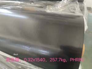 100% 防水耐久性レインコート素材生地ブラックソフトPVCフィルム製品カテゴリープラスチックシート加工サービスカッティング - Product Image 2