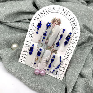 Vente en gros de faux <span class=keywords><strong>ongles</strong></span> personnalisables à presser, kits de cils, <span class=keywords><strong>ongles</strong></span> à presser en acrylique faits <span class=keywords><strong>main</strong></span> par des designers, boîte d'emballage - Product Image 3