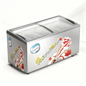 Couvercle en verre plat pour congélateur à glaces GOST-R, design à ouverture supérieure, accès facile pour le stockage et la présentation de glaces en vrac - Product Image 6