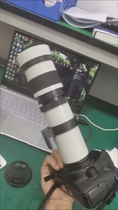 ホワイト420-800mmズーム超望遠マニュアルフォーカスレンズF8.3-f16フルフレーム67mmフィルター（DSLRミラーレスカメラ用） - Product Image 3