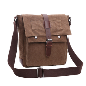 Sac à bandoulière en toile pour homme, léger, durable, portable, style vintage géométrique, mode estivale, avec logo personnalisé, vente en gros - Product Image 1