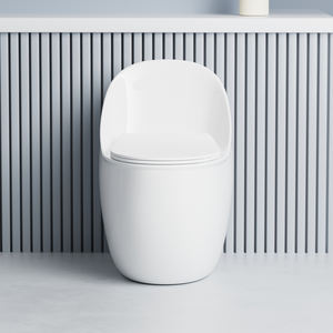 नए अंडे के आकार का डिजाइन सिरेमिक सुपर बबवंडर सिफोन एक टुकड़ा शौचालय होटल और अस्पताल के उपयोग के लिए धीमी बंद के साथ - Product Image 3