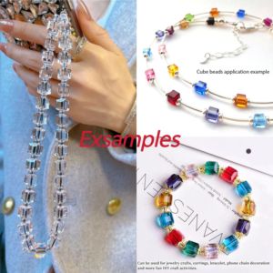 ลูกปัดแก้วเหลี่ยมเพชรพลอย2/3/4/6/8/10/12มม. ลูกปัดคริสตัลสำหรับสร้อยคอสร้อยข้อมือ DIY กระเป๋าเครื่องประดับผู้หญิง - Product Image 2