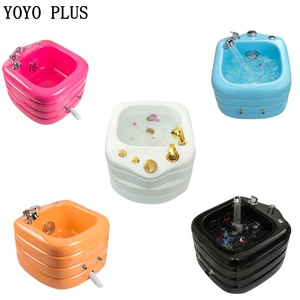 <span class=keywords><strong>Silla</strong></span> de pedicura hecha en China con bomba de chorro de luz LED Spa de pies con materiales de madera y vidrio - Product Image 2