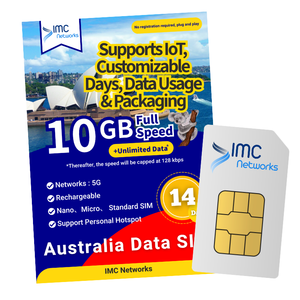 Carte SIM IoT mondiale personnalisée pour l'Australie, 4G 5G, données flexibles par mois, carte SIM d'itinérance d'un an, revendeur - Product Image 1