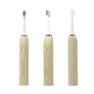 Escova de dentes elétrica ultrassônica USB recarregável IPX7 Smart Escova de dentes eletrônica ultrassônica para cuidados bucais