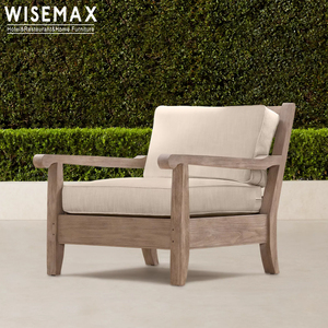 WISEMAX FURNITURE Mobili <span class=keywords><strong>da</strong></span> Esterno di Alta Gamma Divano Relax in Legno di Teak <span class=keywords><strong>con</strong></span> <span class=keywords><strong>Schienale</strong></span> Speciale e Cuscino <span class=keywords><strong>per</strong></span> <span class=keywords><strong>Giardino</strong></span> - Product Image 3