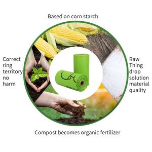 Bolsas Biodegradables para Excremento de Perros con Logotipo Personalizado OEM/ODM, Bolsas de Residuos Sostenibles de PLA PBAT, 8 Rollos para Perros - Product Image 6