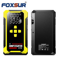 FOXSUR High Power 26640mAh Car Jump Starter dengan Pompa Udara Kompresor Lampu LED Produsen OEM Grosir Camping RV Power Bank