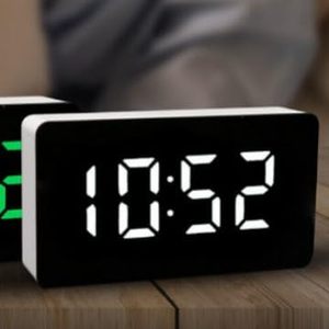 Factory Wholesale Small and Simple <b>LED</b> Digital Desktop Alarm <b>Clock</b> Mirror <b>Led</b> <b>Clock</b> Electronic Table <b>Clock</b> Display Time - Product Image 3