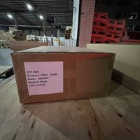 Rouleau de papier film DTF 30cmx100mètres, 2 rouleaux/boîte, design cool, vente en gros, impression jet d'encre par transfert thermique, en stock, expédition rapide en 1 jour