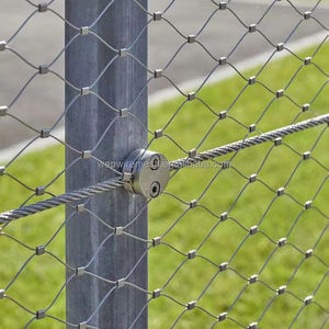 Cage de protection pour <span class=keywords><strong>animaux</strong></span>, clôture de sécurité, type fermé, boucle, corde en acier inoxydable, maille - Product Image 3