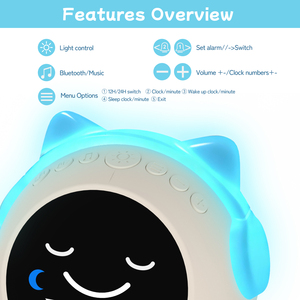 Réveil intelligent avec machine à sons apaisants, réveil amusant pour enfants, réveil en forme de mouton, entraîneur de sommeil pour enfants avec veilleuse - Product Image 5