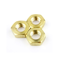 ISO 4035 Brass Thin Nut M3-M30 C3604 Plain for Electrical Plumbing Instrument ANBOR