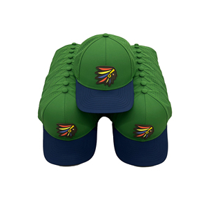 Casquette de baseball de luxe personnalisée à 5 panneaux, structurée, à visière incurvée, imperméable, brodée au point de chaînette, en tissu nylon - Product Image 5
