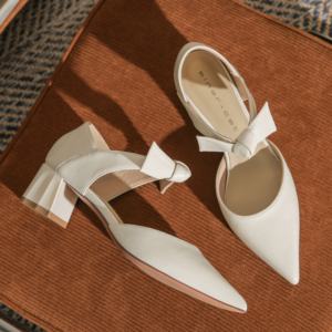 Pointed <b>Toe</b> Sexy Mid <b>Heel</b> Stiletto Heeled Sandals Breathable Anti-Slip Wedding Shoes for Work and Commuting - Product Image 5