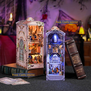 Kit de bricolage pour livre 3D lumineux double face « <span class=keywords><strong>Baguette</strong></span> <span class=keywords><strong>Magique</strong></span> de Carnaval Monstre » – Jouet en bois écologique, cadeau d'Halloween - Product Image 1