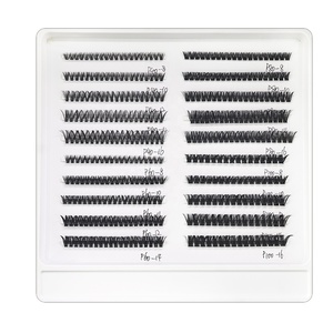 Handmade DIY Pre-Dán Cụm Lông Mi Mở Rộng Khối Lượng Lớn C Cho Mềm Tổng Hợp Hàn Quốc Pbt Giả Chồn Tóc Lashes 10-Hàng - Product Image 4