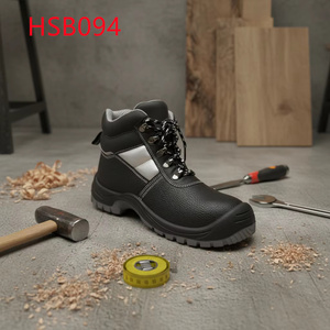 Chaussures de sécurité ZYF pour travaux de démolition, résistantes aux acides et aux alcalis, avec semelle extérieure anti-perforation pour tournage et travail avec outils à lame, avec plaque en acier HSB018 - Product Image 5