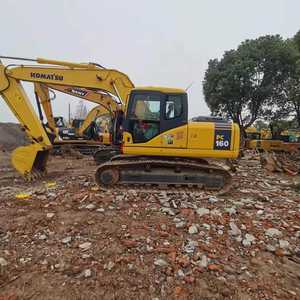 Excavadora usada Komatsu de 16 toneladas, original fabricada en Japón, PC160 PC160-6 PC160-8, equipo de excavación de tamaño mediano. - Product Image 2