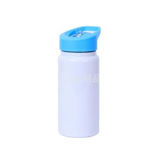 Envío Gratis, 25 Piezas/Caja, 14 oz, Botella Deportiva Ecológica Blanca para Niños, Estudiantes, para Beber Directamente, Sublimable - Product Image 4