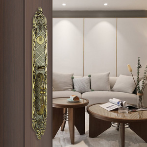 Khóa Cửa Kết Hợp Đồ Nội Thất Cổ Bằng Hợp Kim Kẽm Kéo Đôi Bên Ngoài Cửa Biệt Thự Phong Cách Châu Âu - Product Image 4