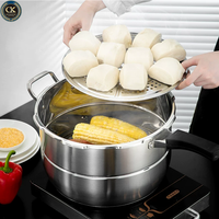 Casserole à pression multifonction en acier inoxydable avec poignée en bakélite, compatible gaz et induction, pour la cuisine à domicile